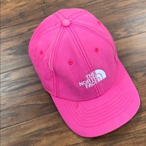 Pink North Face Strapback Hat